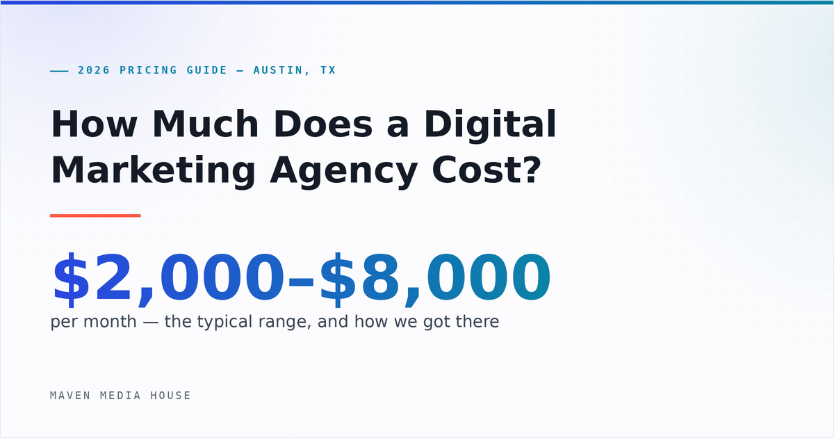 How Much Does a Digital Marketing Agency Cost in Austin? (2026 Guide)
